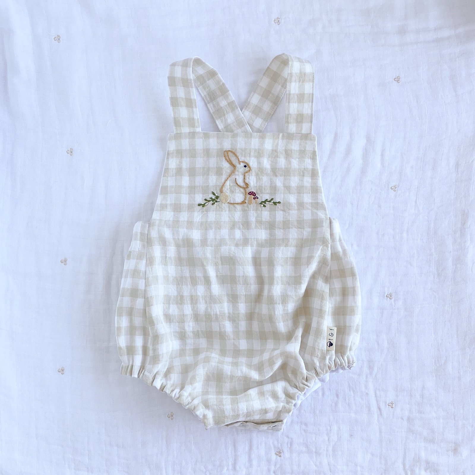 Meadow Gingham Romper | Tiny and Friends